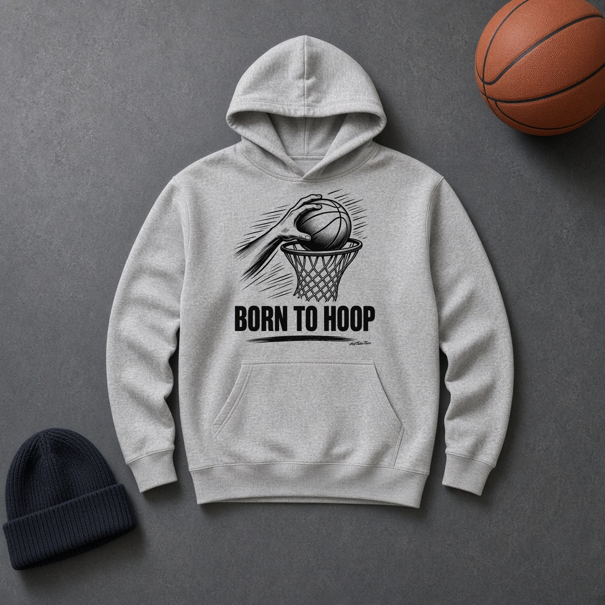 Born to Hoop Graphic Hoodie flat lay