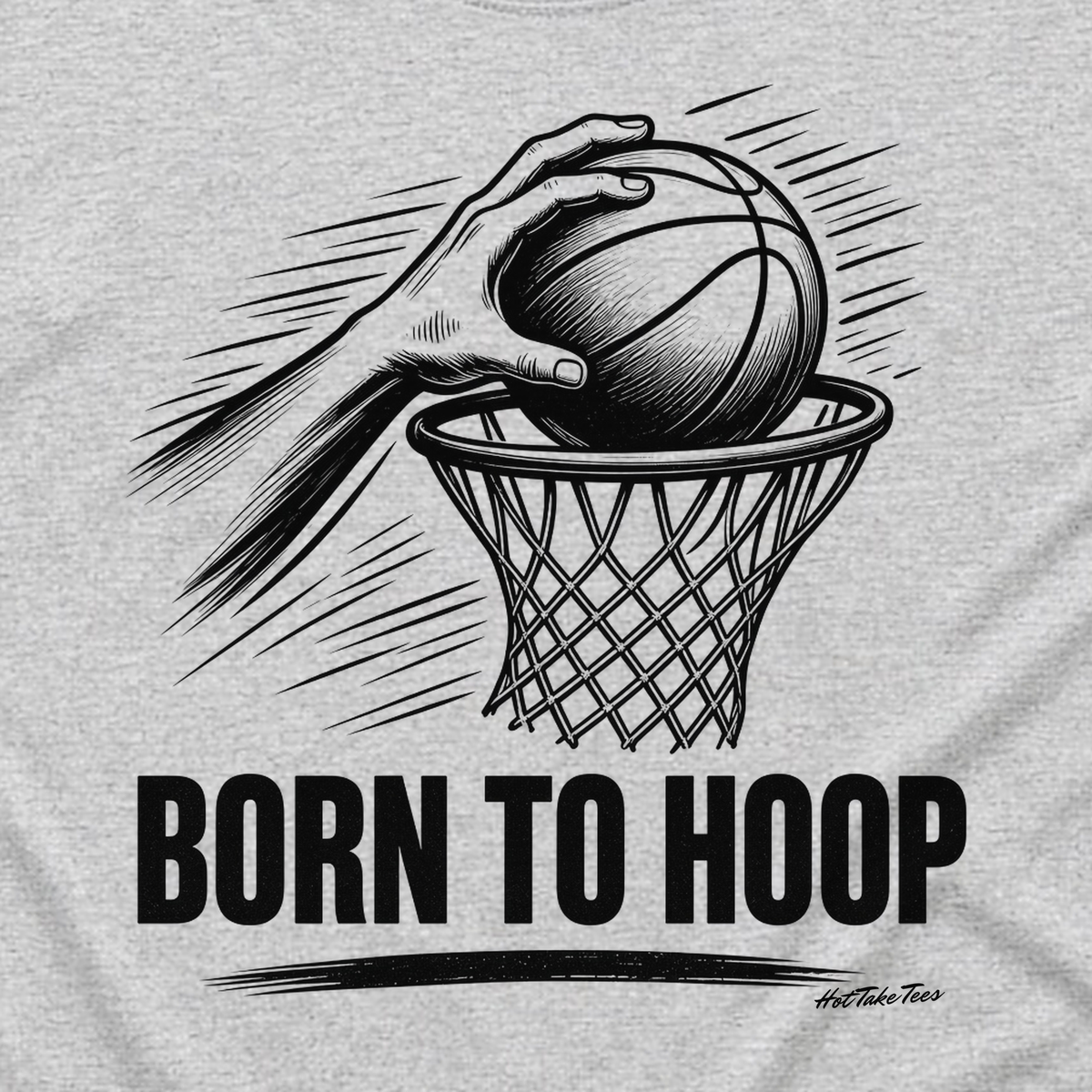 Born to Hoop Graphic Tee graphic close-up
