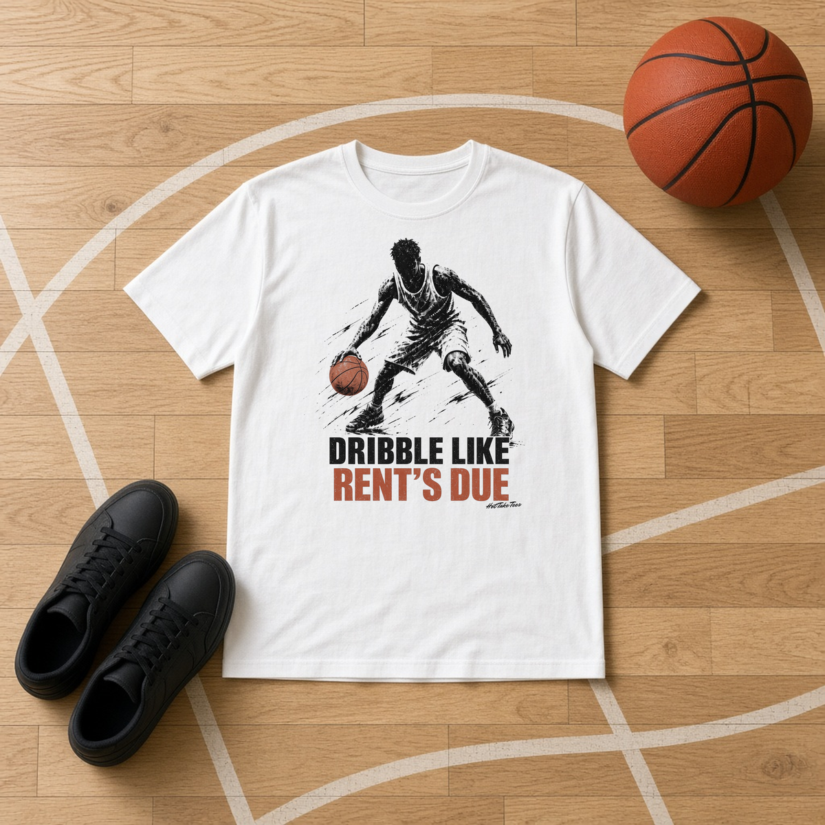 Rent's Due Graphic Tee flat lay