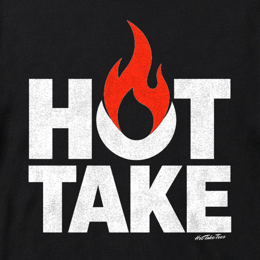 Hot Take Graphic Tee graphic close-up